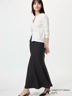 Mermaid Maxi Skirt in Black
